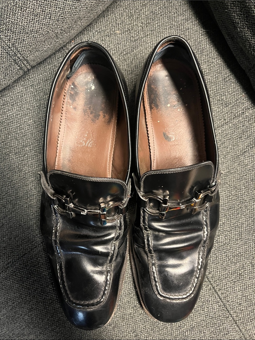 Salvatore Ferragamo Men's Black Leather Bit Loafers - Picture 3 of 5